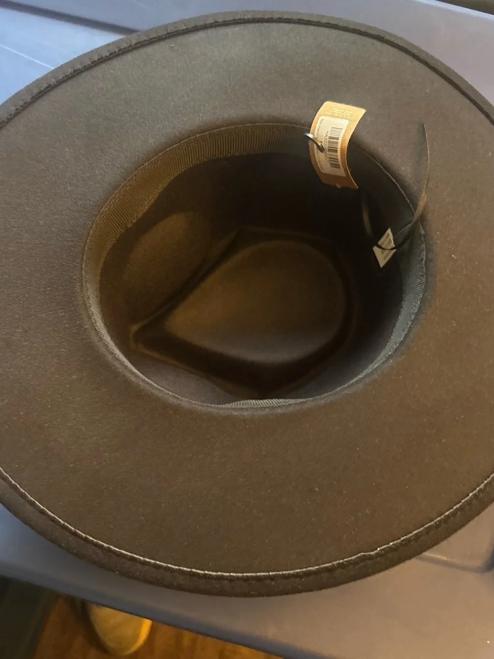 Black Felt Fedora with Gold Rope Trim